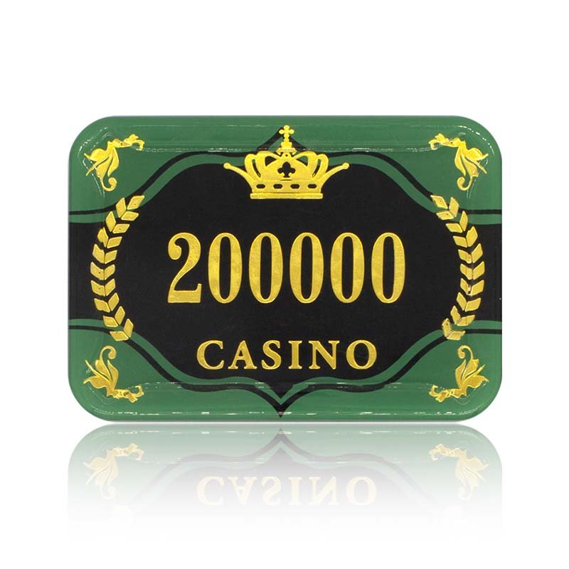 Luxury high-quality acrylic gambling poker chips Custom multi-color acrylic poker chips