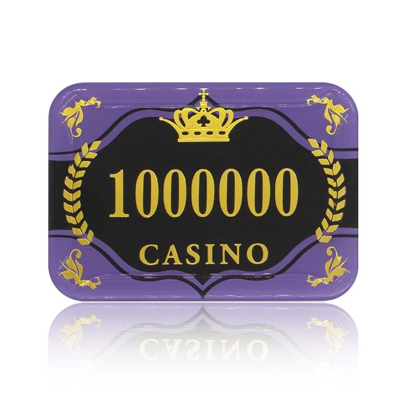 Luxury high-quality acrylic gambling poker chips Custom multi-color acrylic poker chips