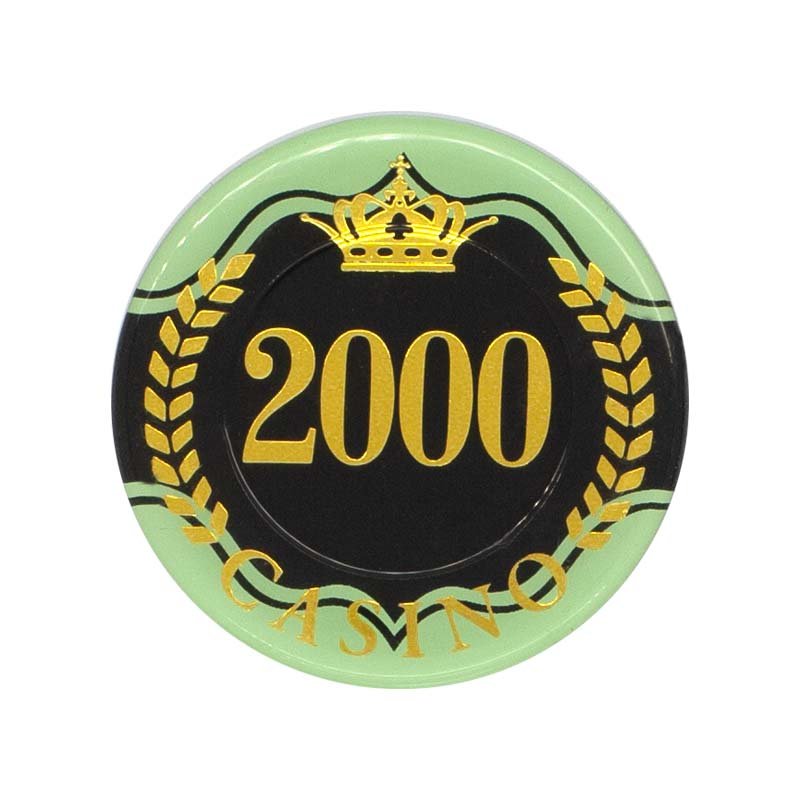 Luxury high-quality acrylic gambling poker chips Custom multi-color acrylic poker chips