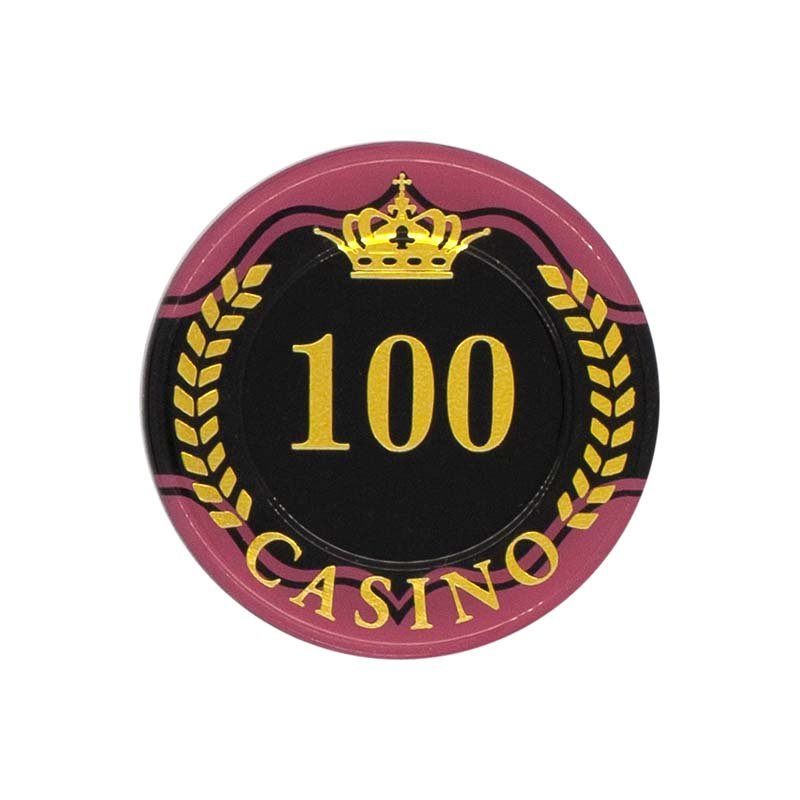 Luxury high-quality acrylic gambling poker chips Custom multi-color acrylic poker chips