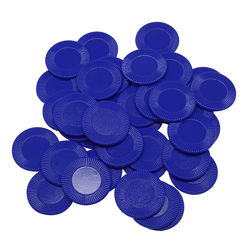 High quality textured discs ABS Plastic Poker Chips, Learn Math Counting, Game Value Tokens, 6 Colors