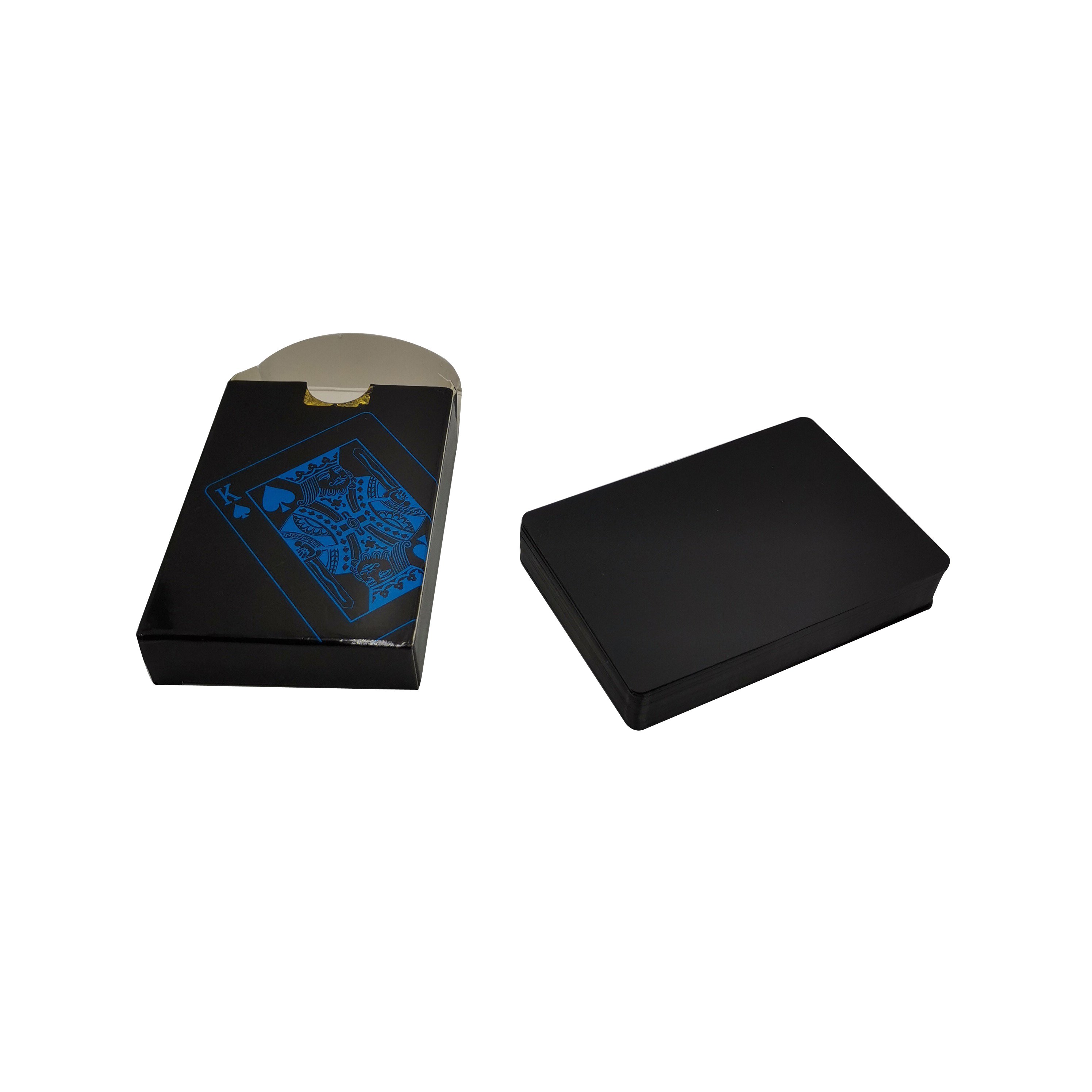 Customized Logopoker Black Plastic Cards Playing Cards PVC Waterproof Advertising Game Cards For Poker Games