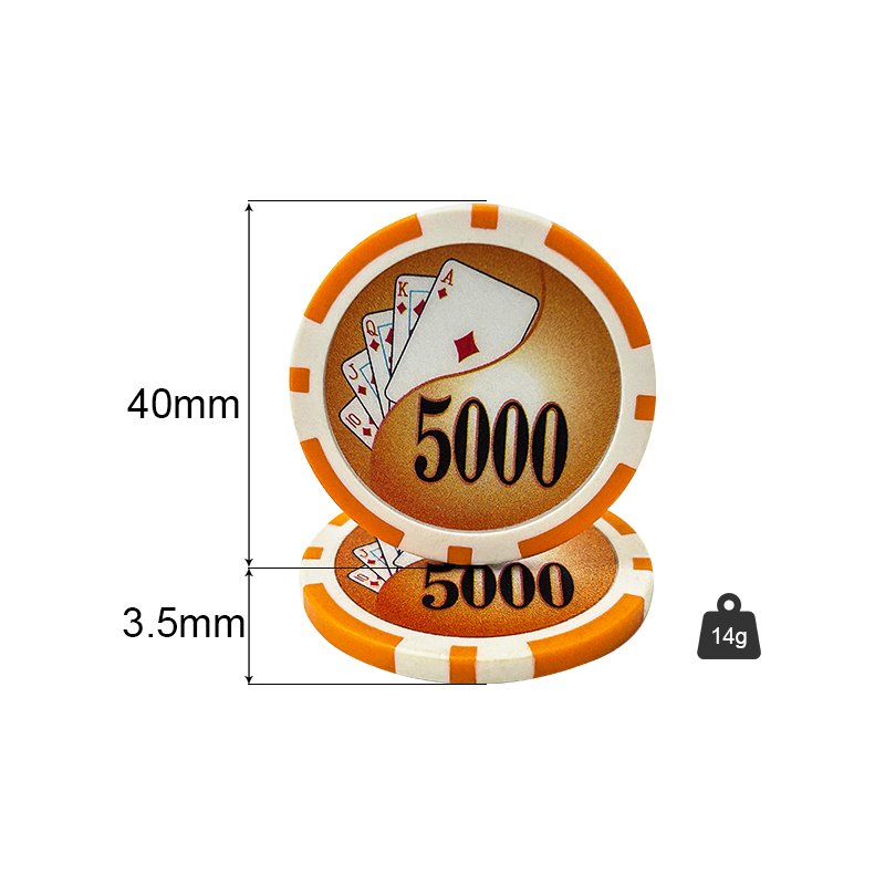 ABS poker chip custom wholesale factory clay ceramic cheap token