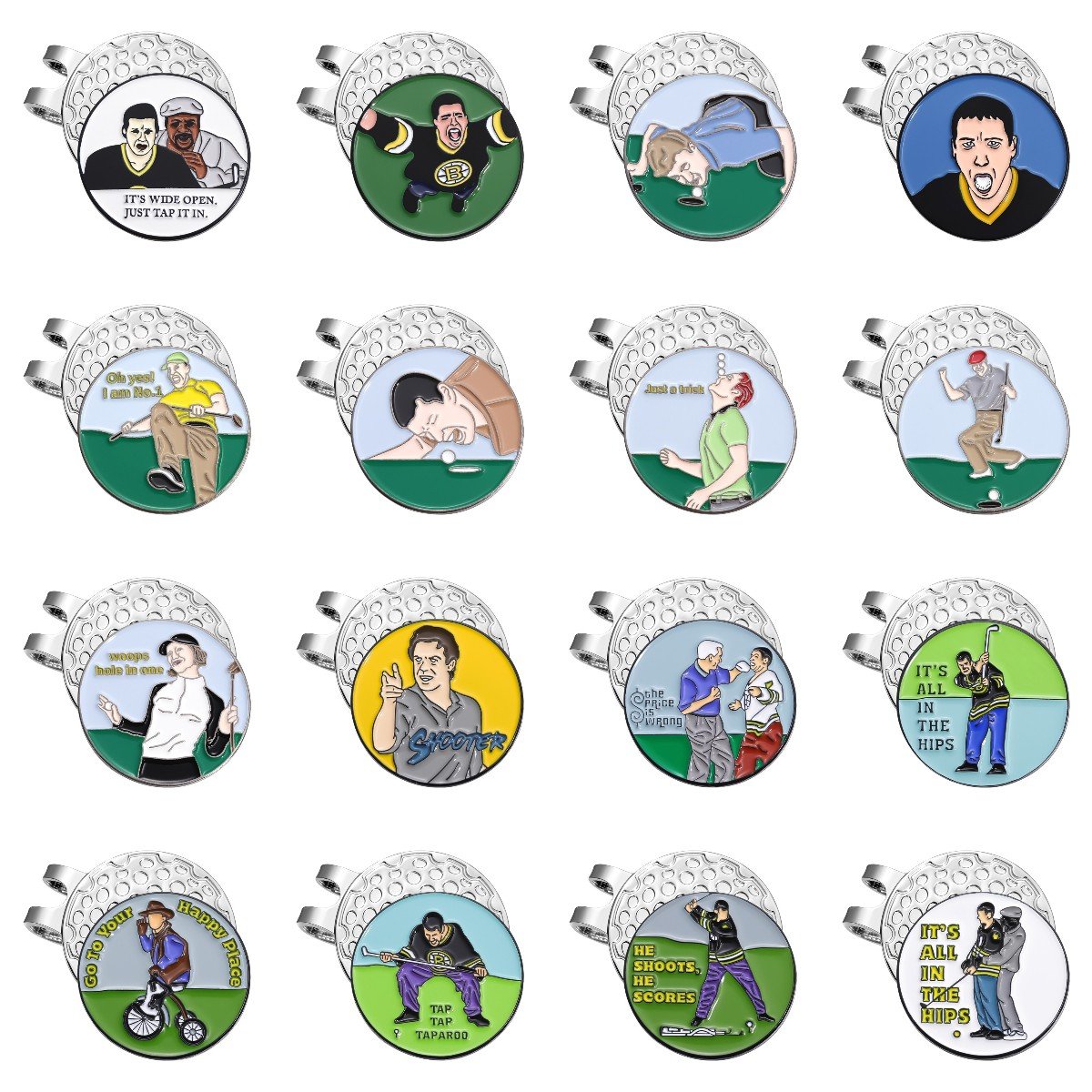 Fast Delivery Custom Golf Ball Marker Magnetic Wholesale Golf Ball Marker With Magnetic Poker Chip for hats lapel pins