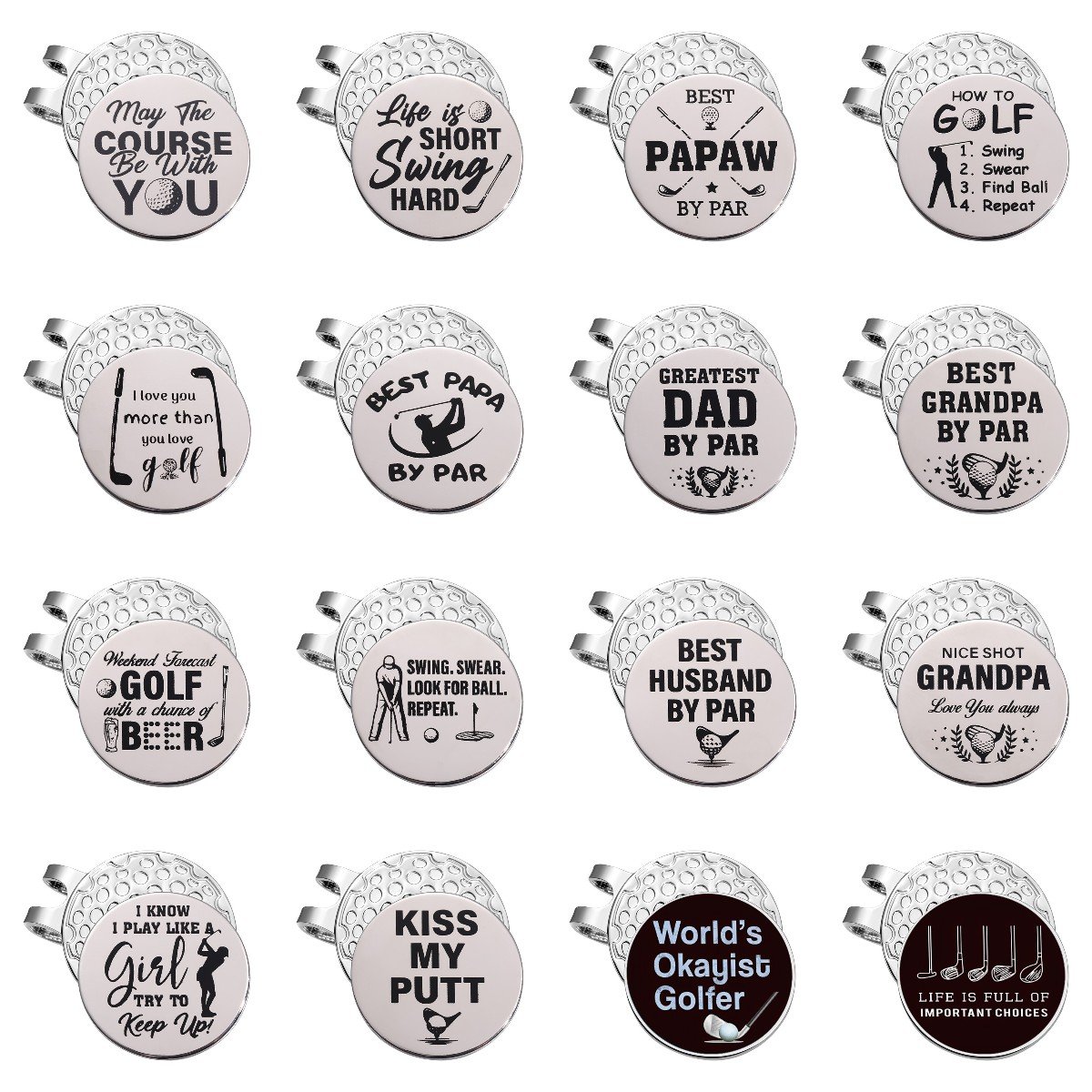 Fast Delivery Custom Golf Ball Marker Magnetic Wholesale Golf Ball Marker With Magnetic Poker Chip for hats lapel pins