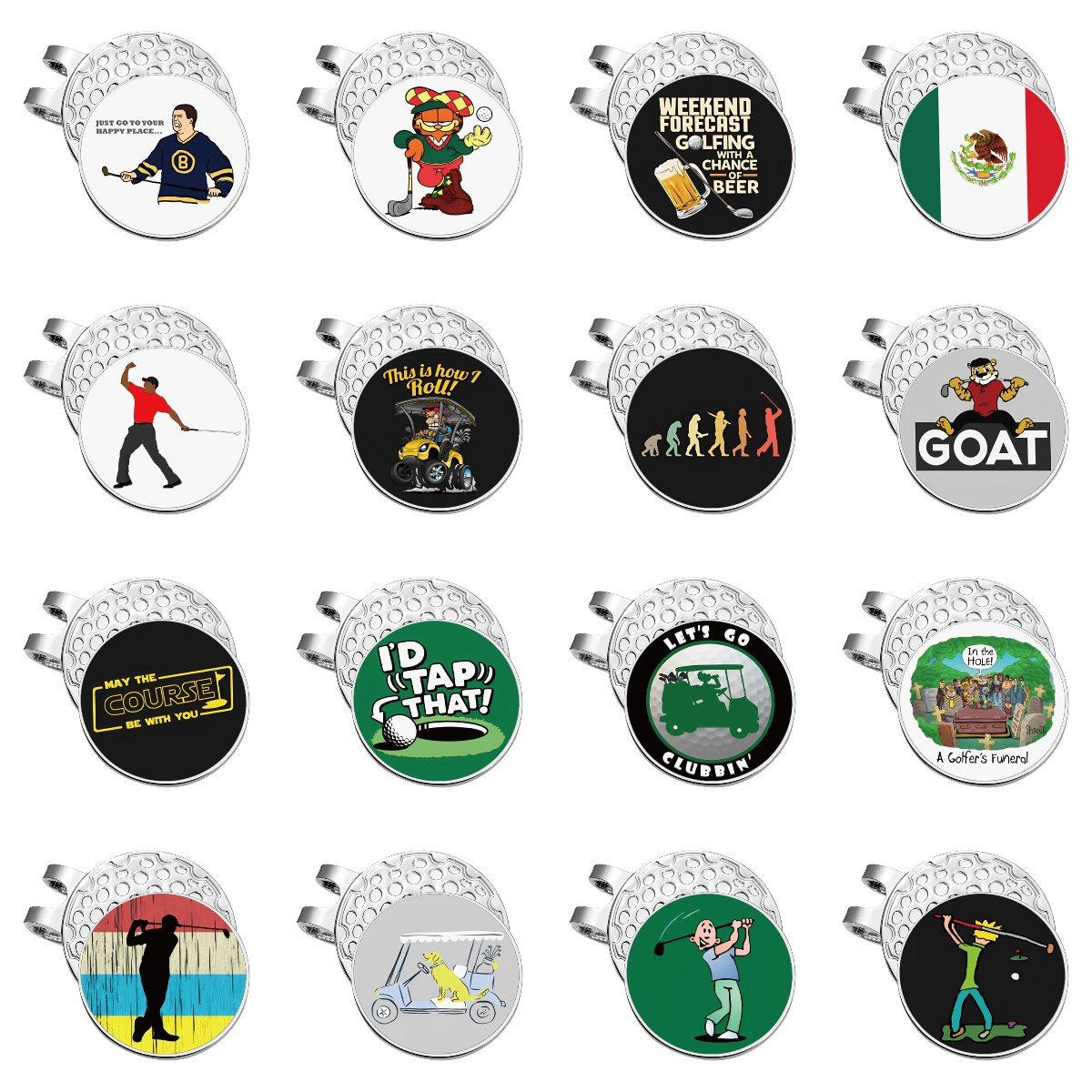 Fast Delivery Custom Golf Ball Marker Magnetic Wholesale Golf Ball Marker With Magnetic Poker Chip for hats lapel pins
