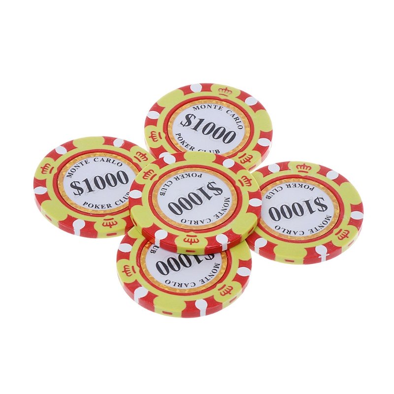 13.5g 40mm Size Texas Hold'em Monte Carlo Cheap Custom Poker Clay Poker Chips