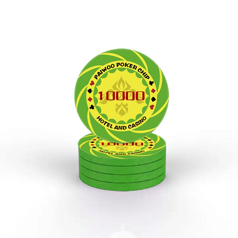 High Quality WPT Ceramic Poker Chip Blank Texas Custom Professional Casino European Round Coins Supplier Chip Poker for Gambling