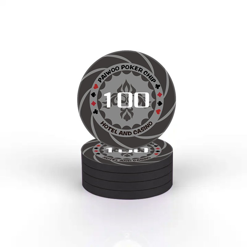 High Quality WPT Ceramic Poker Chip Blank Texas Custom Professional Casino European Round Coins Supplier Chip Poker for Gambling