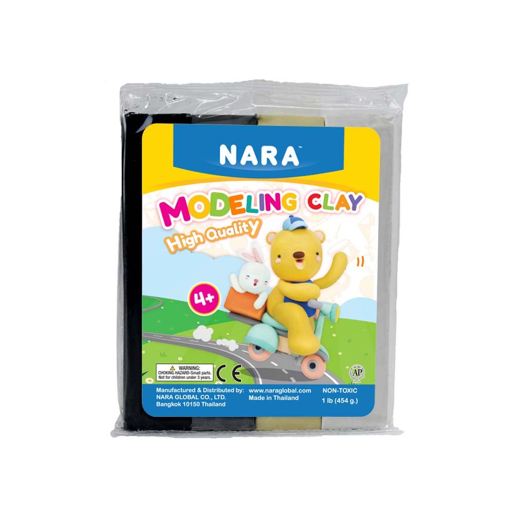 Wholesale NARA Non Toxic Soft Modeling Clay 454 G.NATURAL Color Plasticine Education Toy, Non-Toxic Great For DIY Modeling