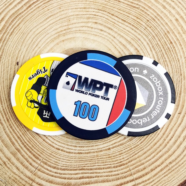 Professional 39mm Casino Custom Ceramic Poker Chips EPT Your Own Logo