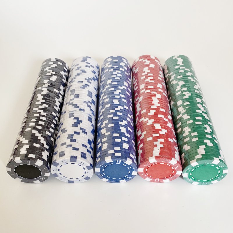 11.5g 40mm ABS Clay Ceramic Bulk Fichas del Poker Set In Plastic Game Custom Printing Casino Royal Golf Blank Poker Chips