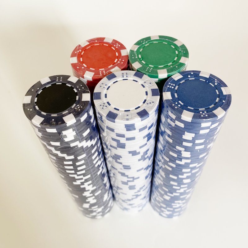 11.5g 40mm ABS Clay Ceramic Bulk Fichas del Poker Set In Plastic Game Custom Printing Casino Royal Golf Blank Poker Chips