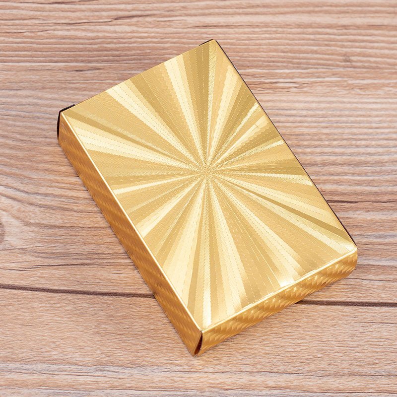 Hight Quality Gold Waterproof Gold Foil Gold Texas Card Guandan Card Game Table Cards Customized