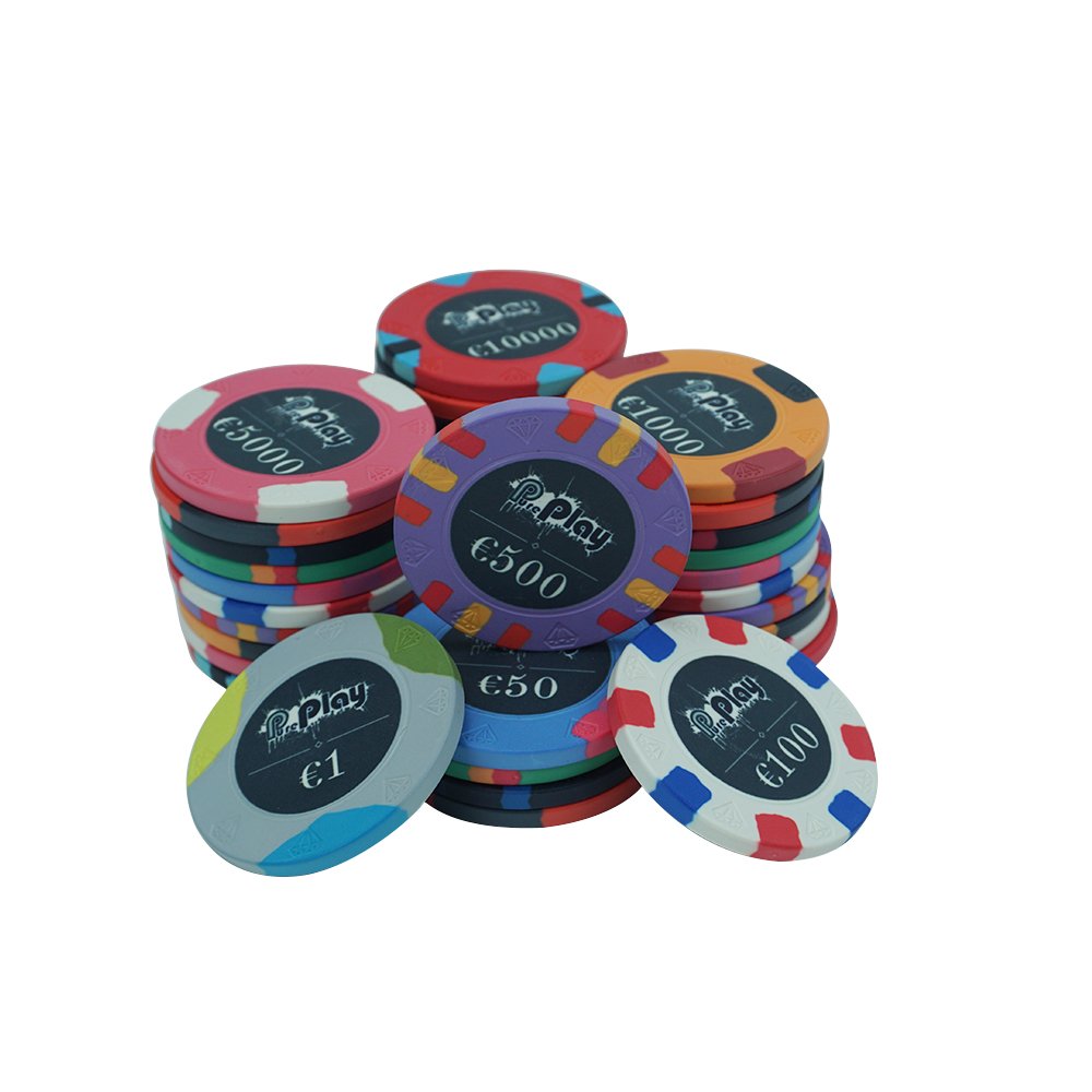 Diamond engraved 10g ceramic poker chips diameter custom modern design 39 43 45 46 48.5 50 52 55mm for casino poker game
