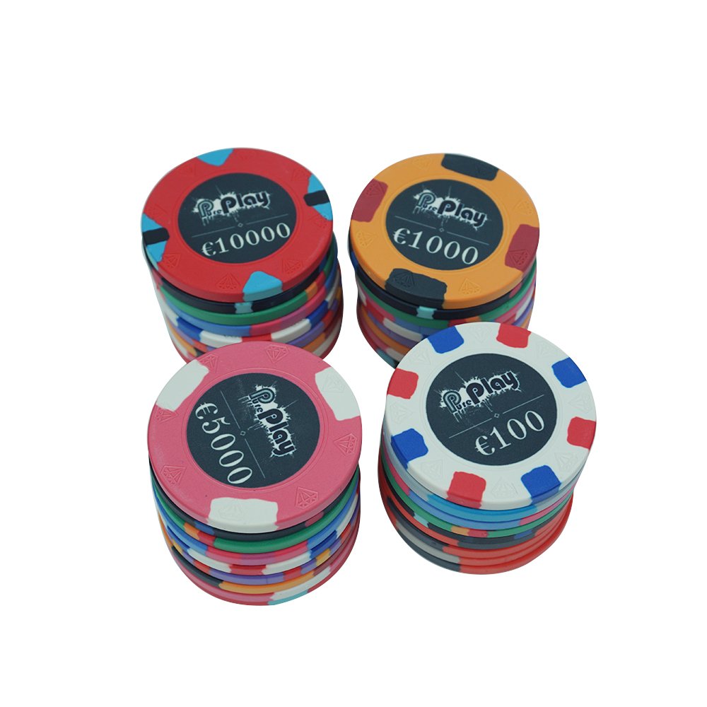 Diamond engraved 10g ceramic poker chips diameter custom modern design 39 43 45 46 48.5 50 52 55mm for casino poker game