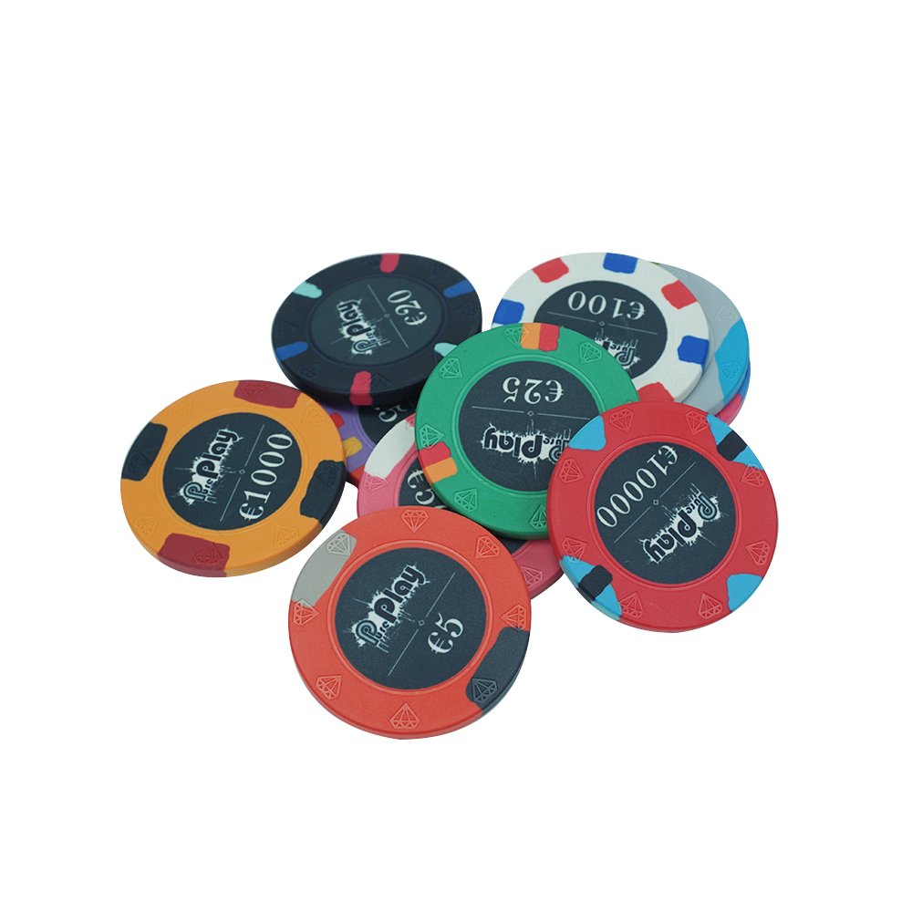 Diamond engraved 10g ceramic poker chips diameter custom modern design 39 43 45 46 48.5 50 52 55mm for casino poker game