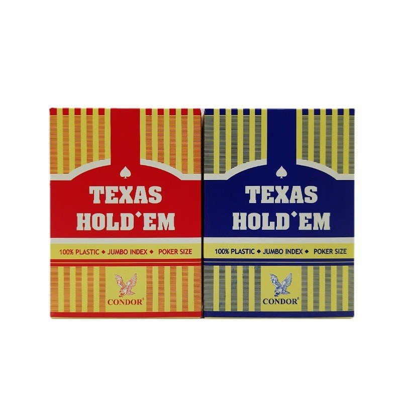 Poker Cards Texas Large Print Poker Plastic Playing Cards Pvc Playing Cards Waterproof Table Games Wholesale Clubs