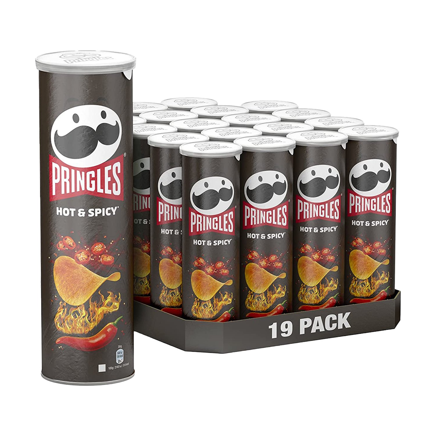 Pringles Hot & Spicy H&S 165g potato crisps wholesale