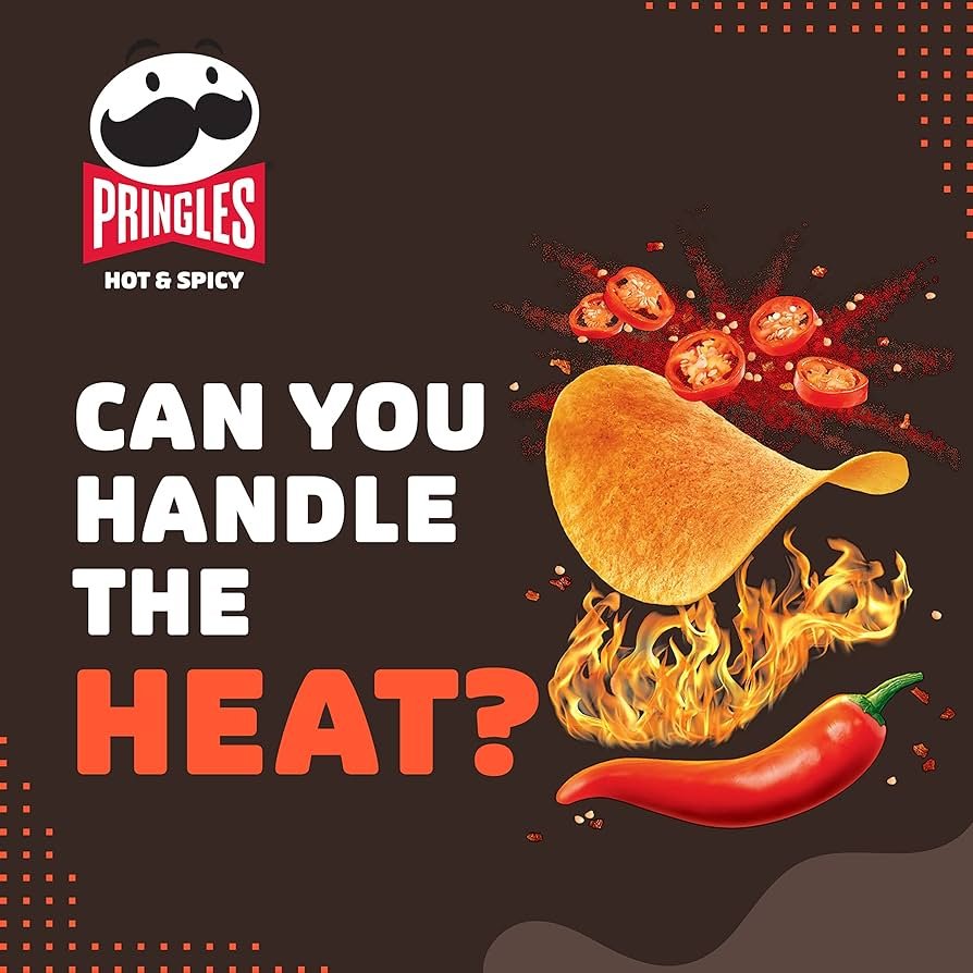 Pringles Hot & Spicy H&S 165g potato crisps wholesale
