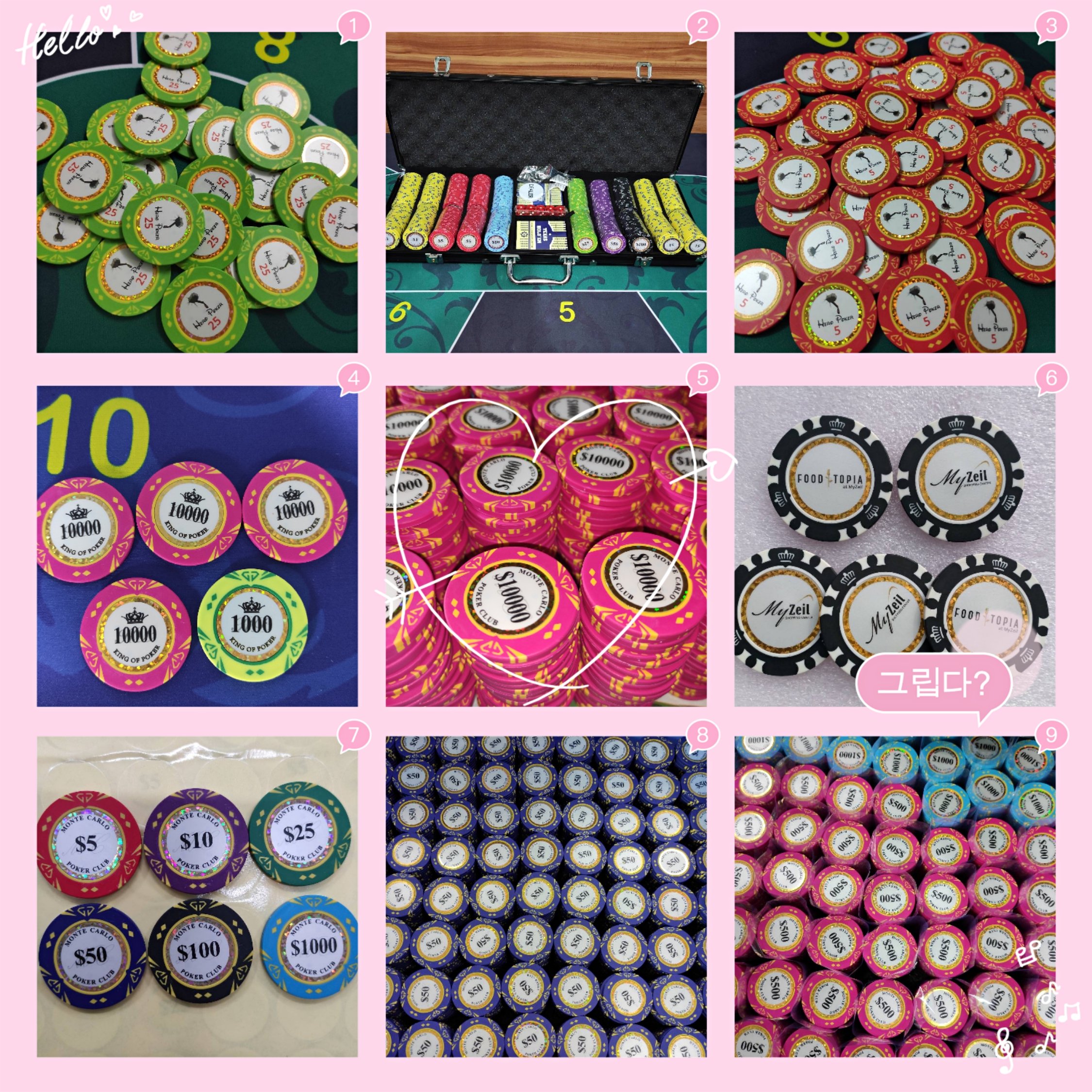 Hot sale 14G clay poker chip with GOLD TRIM stickers