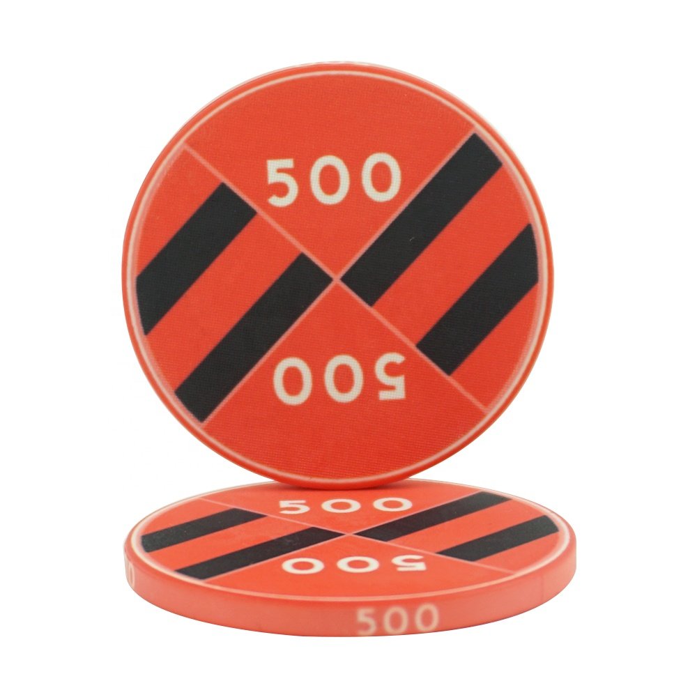 Gambling Game Personalized Handmade Ceramic Poker Chips Sector Chips With Value In Size 39mm*3.5mm Of 10g Keramik Pokerchips