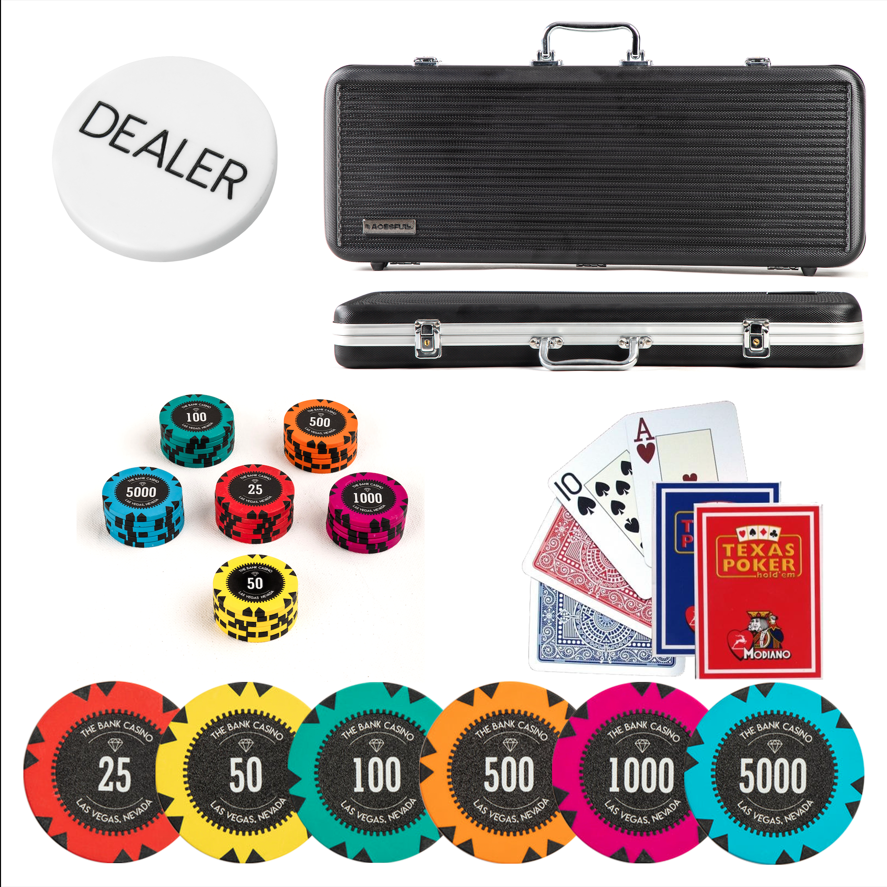 Casino quality clay poker chip with customised colour and logo in lay 14 gm casino chip