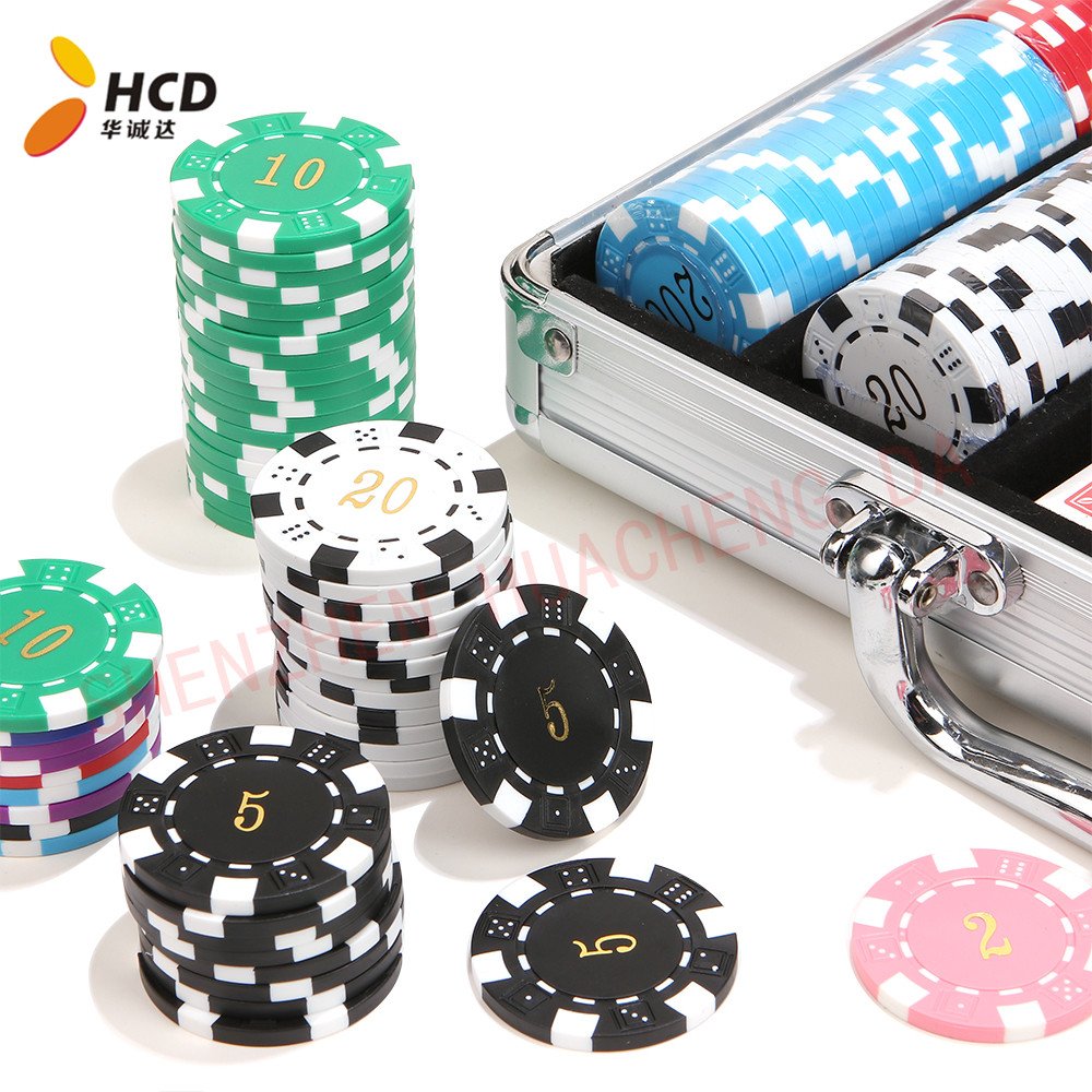 Custom Logo 40mm Clay and ABS Material Poker Chip with 11.5g Weight Suit Design