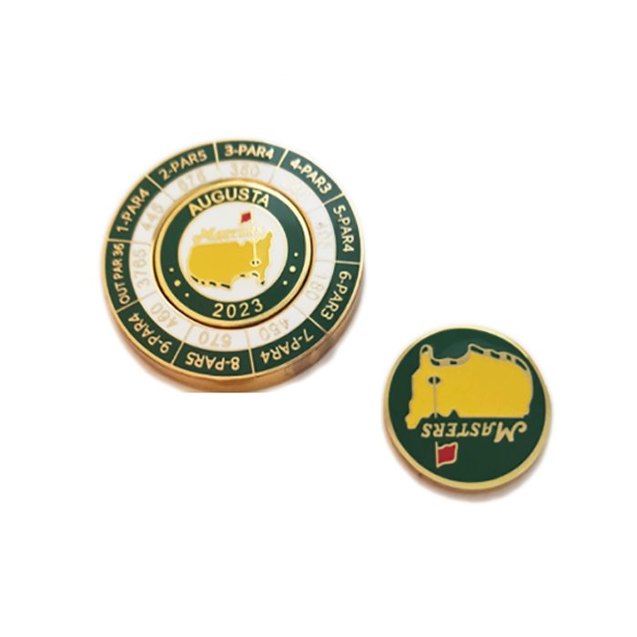 Factory Direct Sale Metal Magnetic Golf Ball Marker Custom poker chips Casino chips Masters poker chip Golf Ball Markers