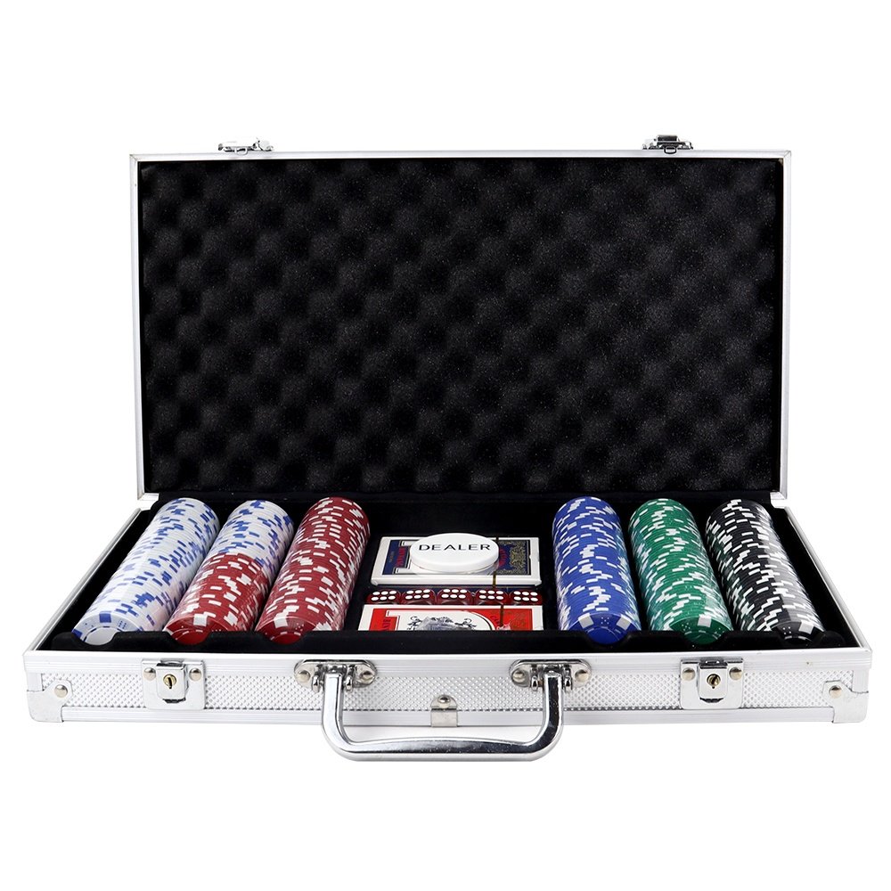 Manufacturers selling 300 poker chips aluminum case carry pp color dice poker chipsaccessories set for casino game