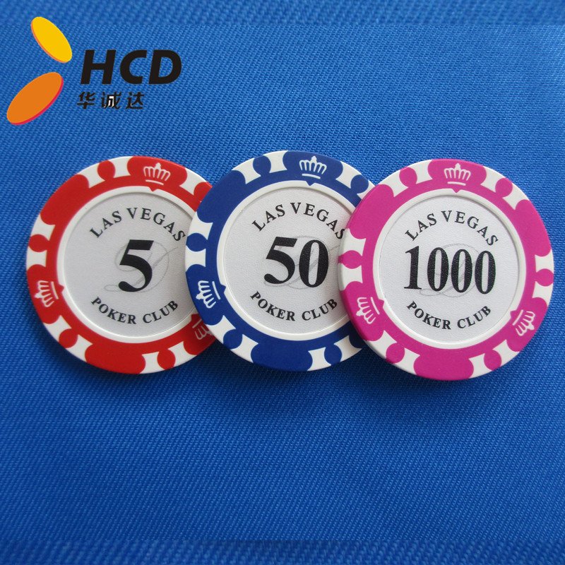 Two-tone crown poker chips,Poker chips,Custom poker chips