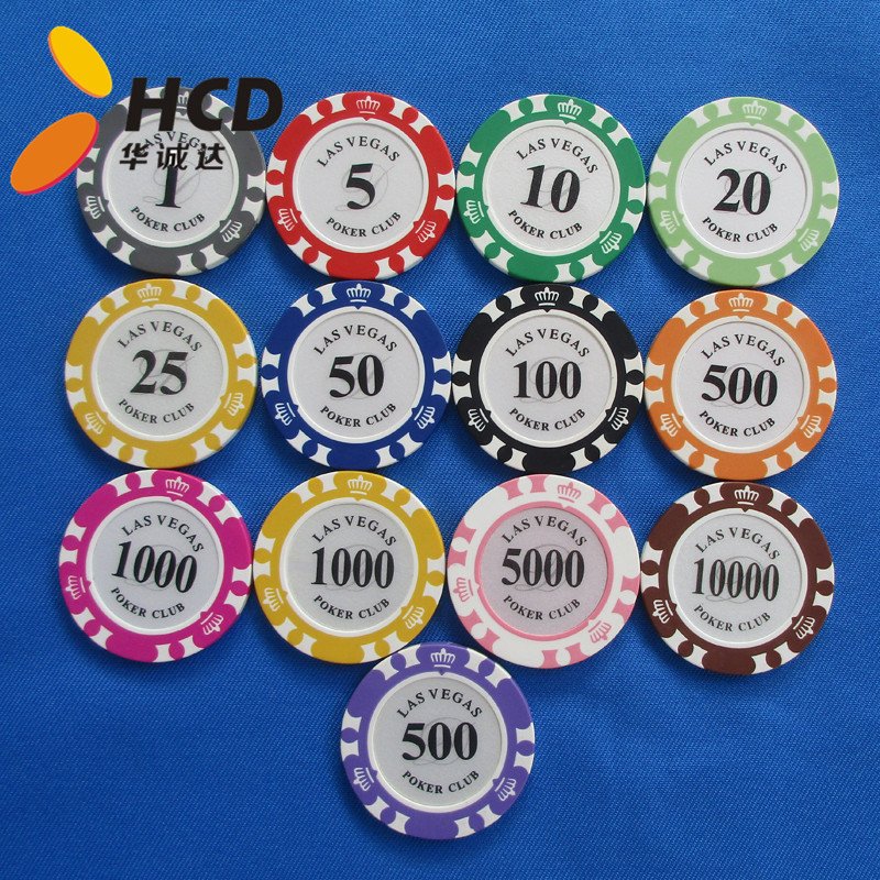 Two-tone crown poker chips,Poker chips,Custom poker chips