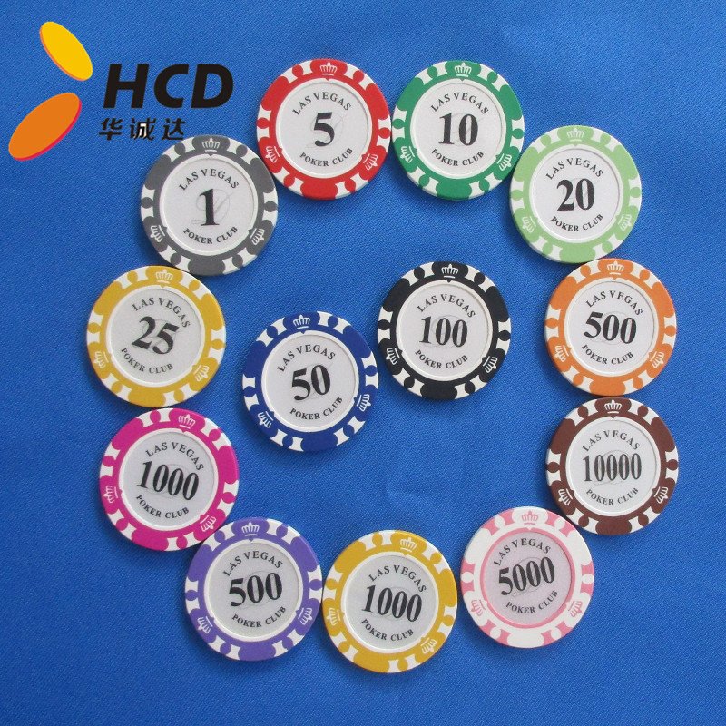 Two-tone crown poker chips,Poker chips,Custom poker chips