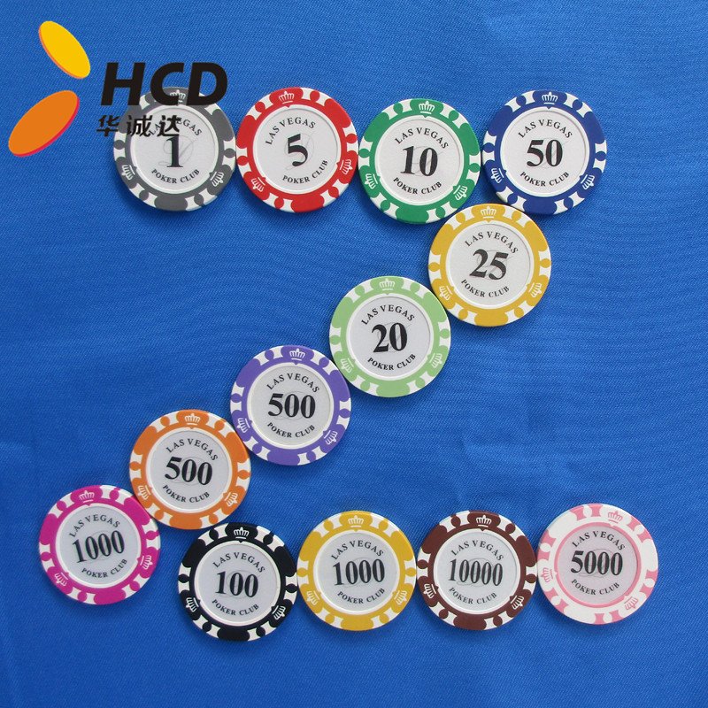Two-tone crown poker chips,Poker chips,Custom poker chips