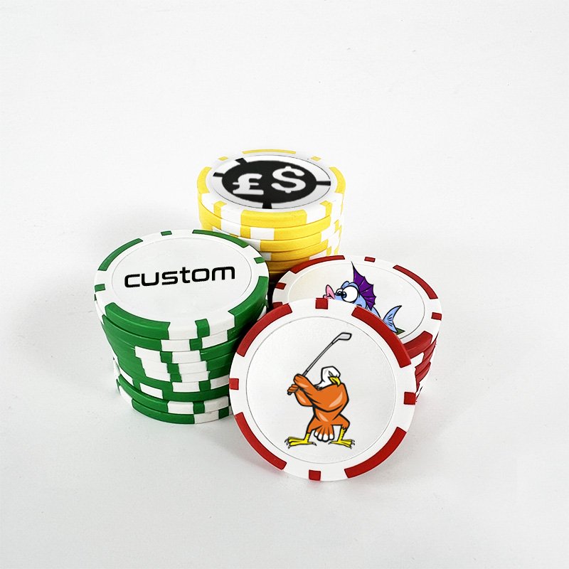 Wholesales ABS Custom Golf Ball Marker Golf Poker Chips