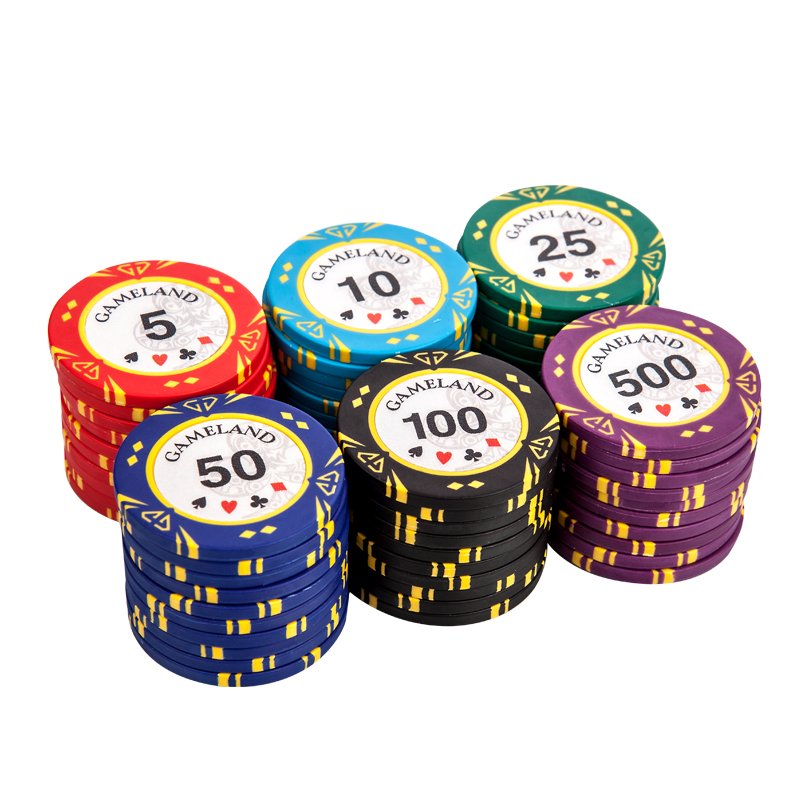 High quality customized Premium golf club Clay ABS ceramic Casino Poker Chips
