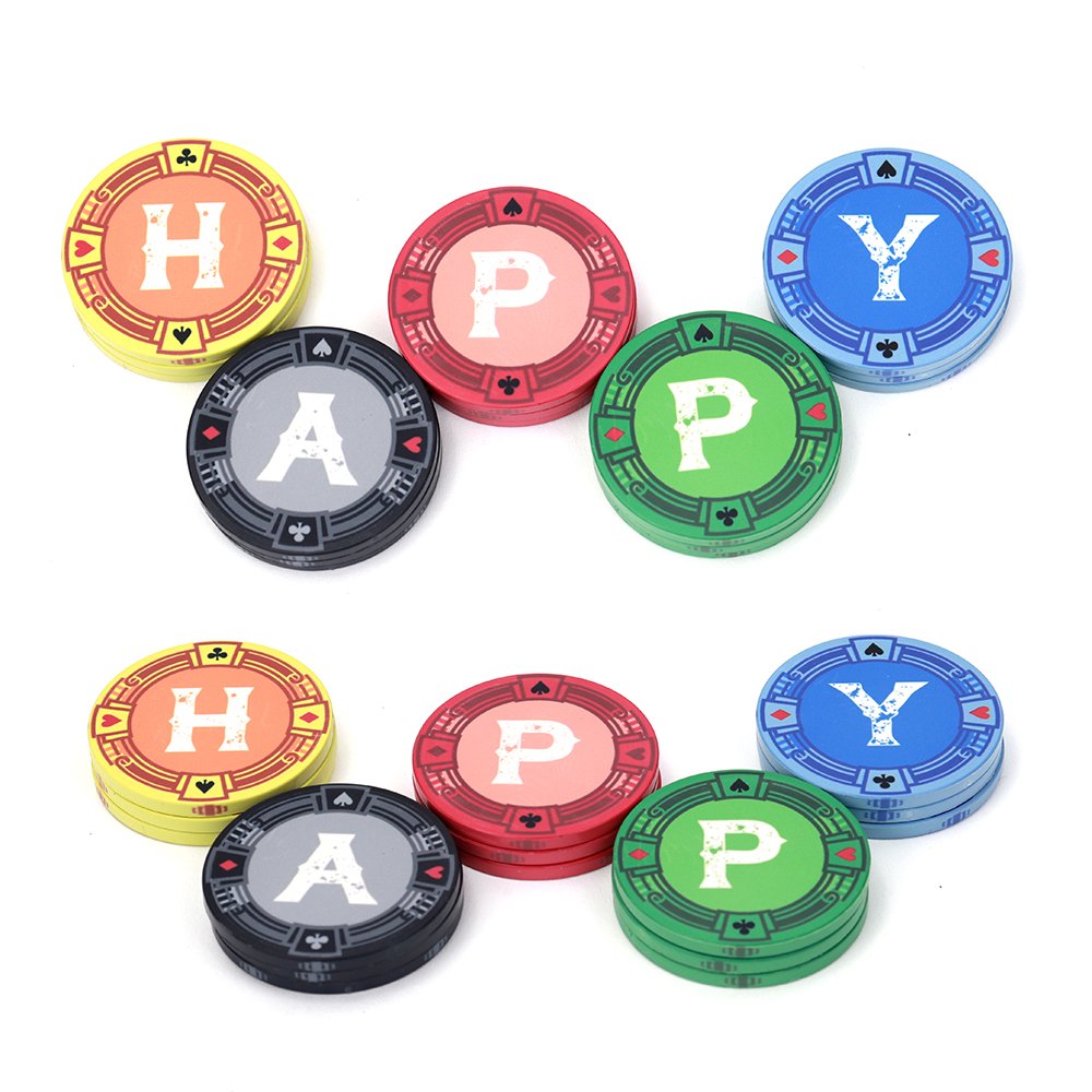 Casino Custom Poker Floral Printed Ceramic Chip 39mm Poker Tournament Token Souvenir