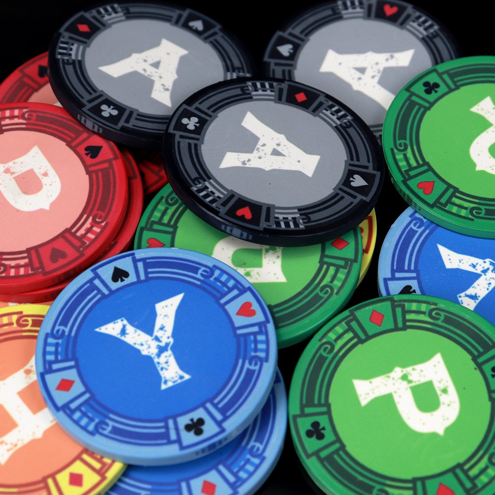Casino Custom Poker Floral Printed Ceramic Chip 39mm Poker Tournament Token Souvenir