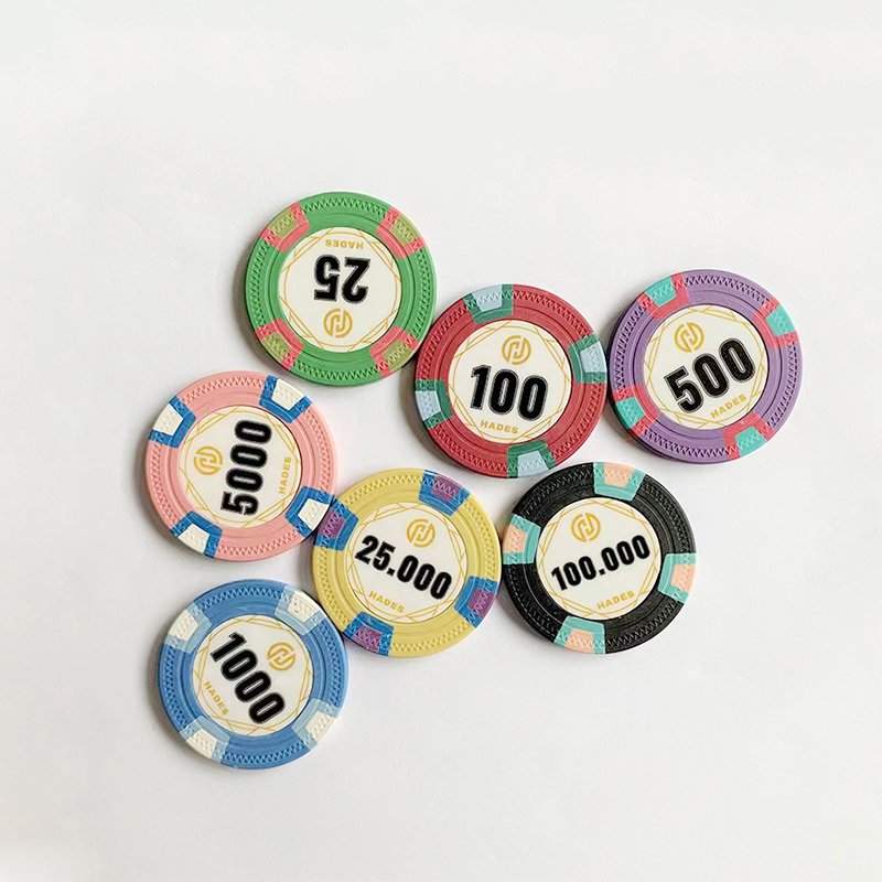 Casino quality 10g clay custom ceramic chips poker chips game casino chips set