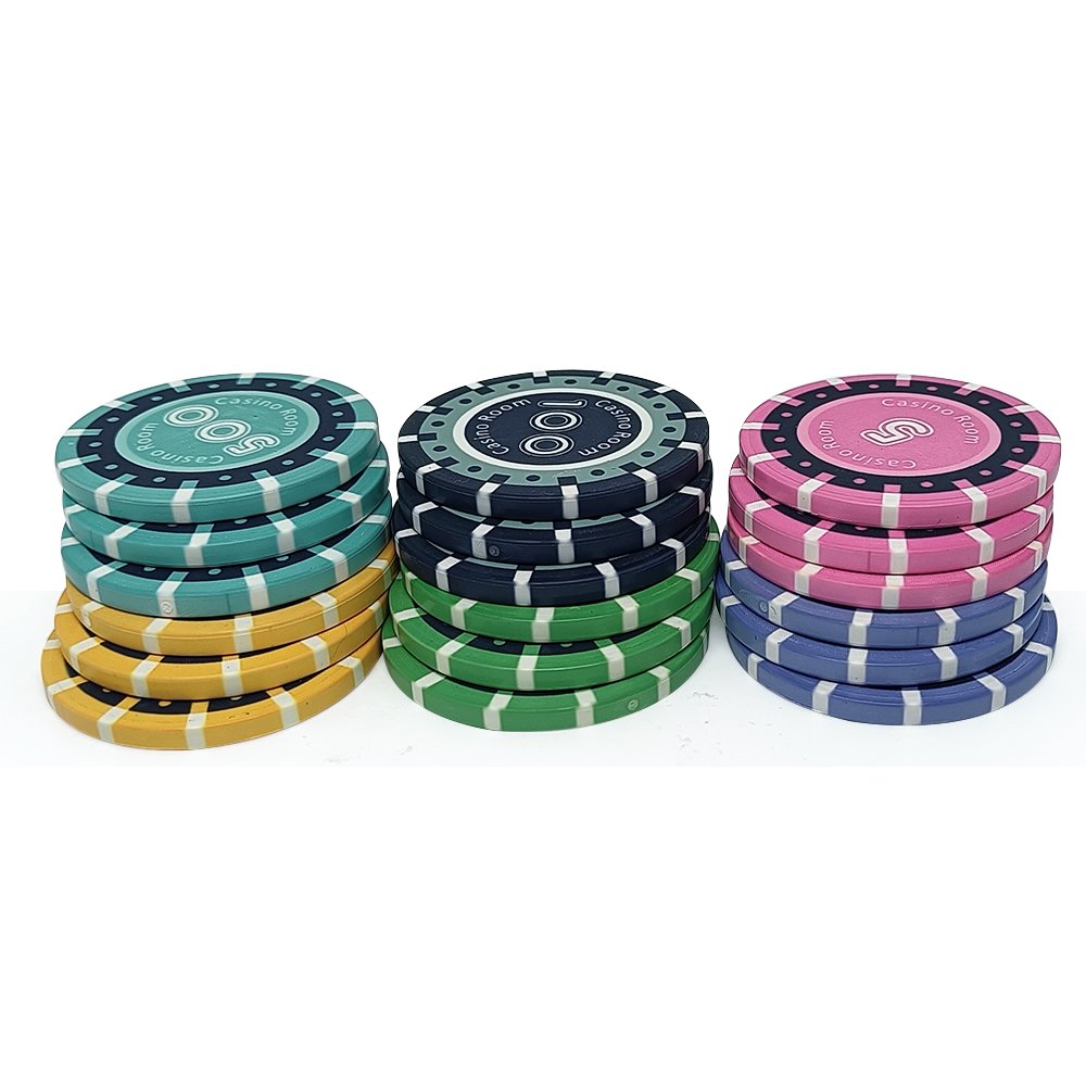 Hot Sale Free Design Professional 39mm ceramic poker chips custom poker chips from factory directly
