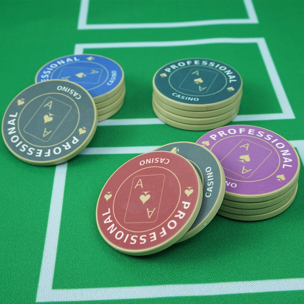 China Customisable Two-side Poker Chips Ceramic Chips Tournament Poker Chip Set For Casino