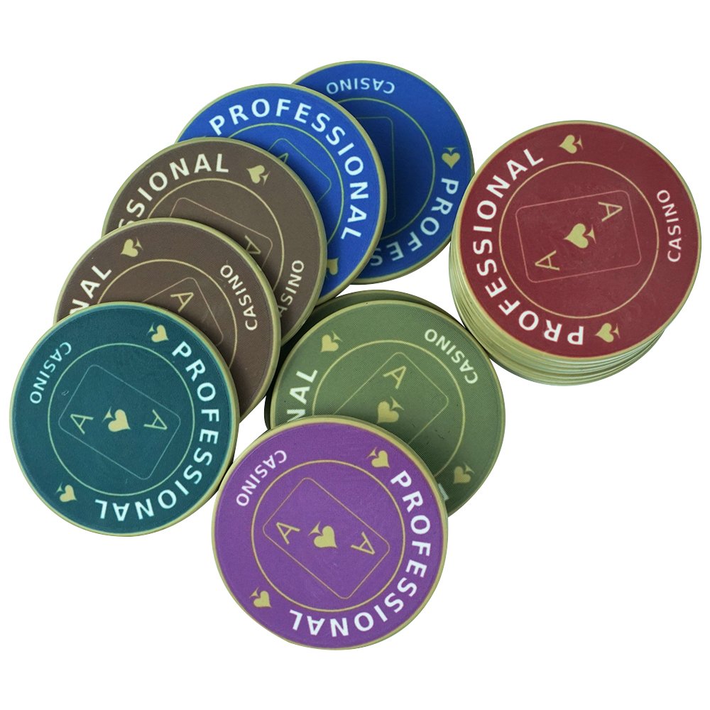 China Customisable Two-side Poker Chips Ceramic Chips Tournament Poker Chip Set For Casino