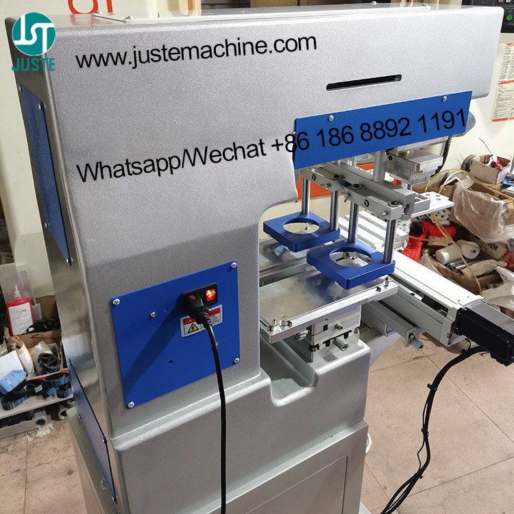 Fully Electric Automatic Pad Printing Machine 150-100 300C Sealed Big Oil Ink Cup Gripper 1 2 Two Color Long Stroke Pad Printer