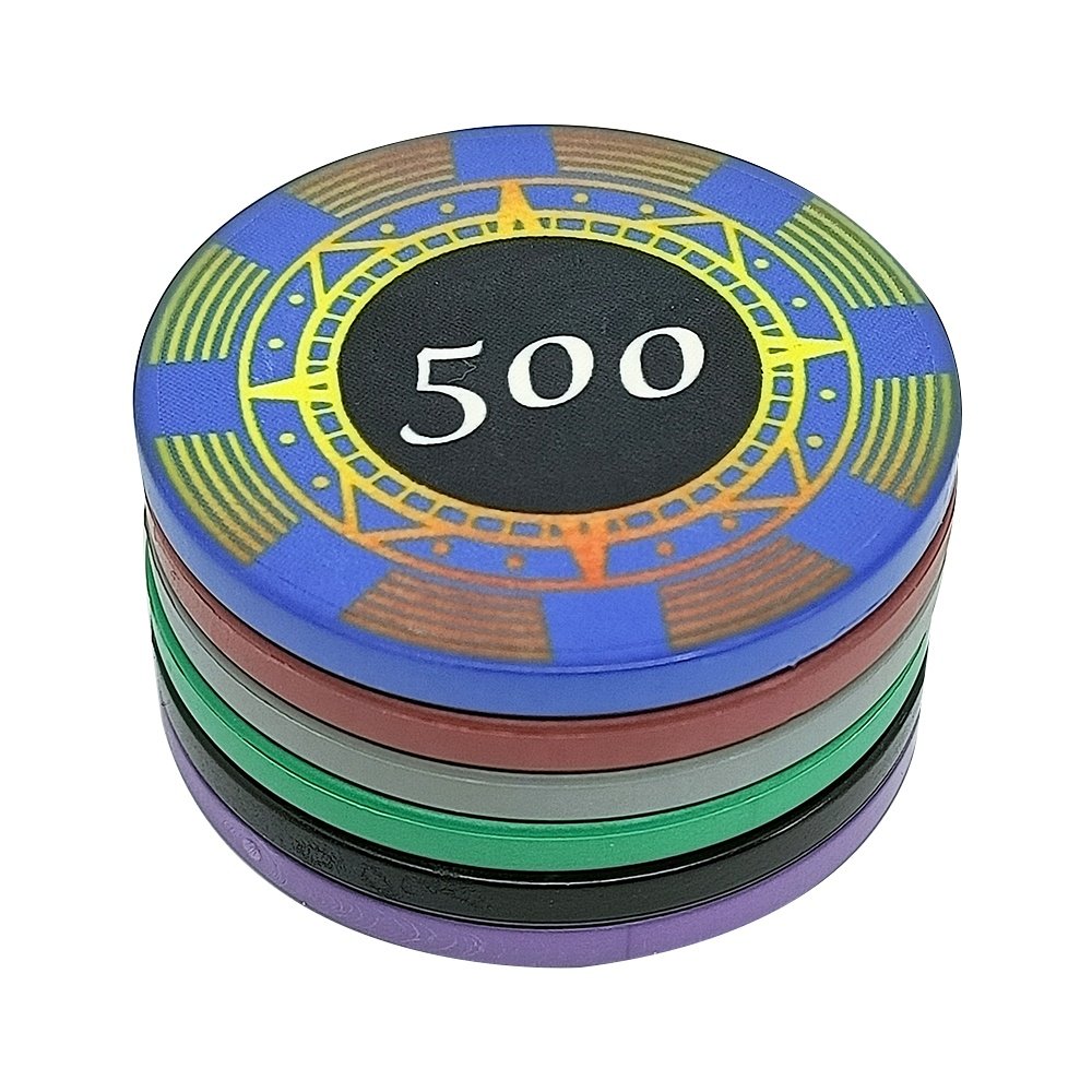 Kaile factory 10g ceramic poker chips oem casino 39mm professional venerati chip for playing casino gambling game