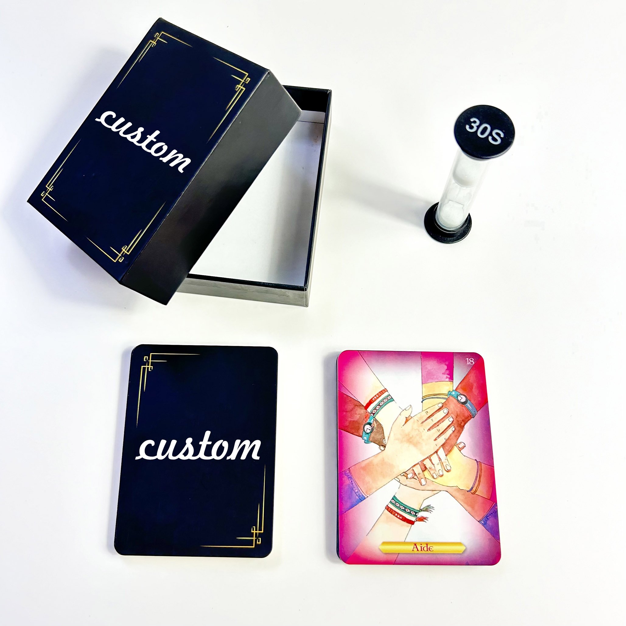Wholesale Poker And Tarot Divination Cards Custom Playing Card Game Set With Guidebook And Paper Boxes