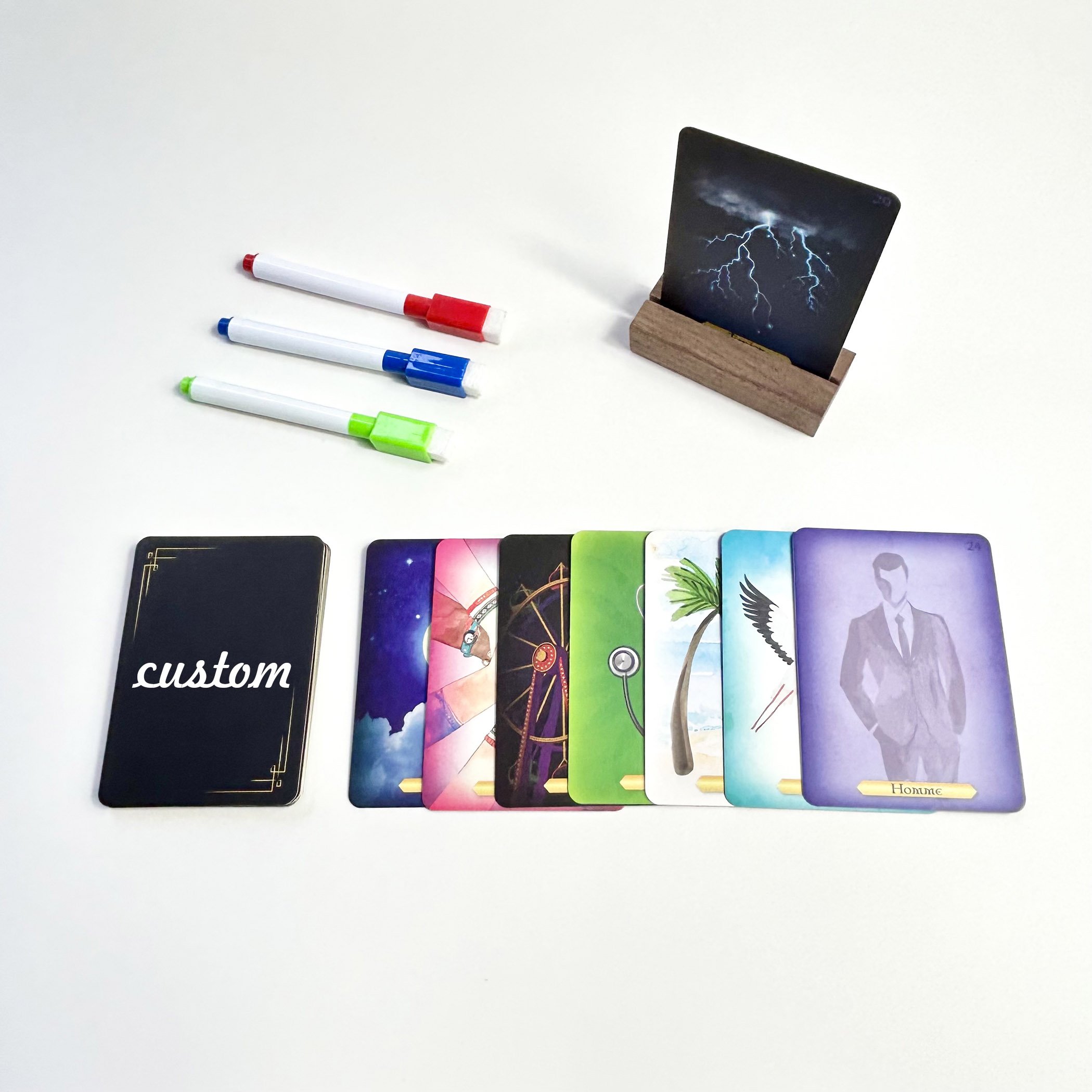 Wholesale Poker And Tarot Divination Cards Custom Playing Card Game Set With Guidebook And Paper Boxes