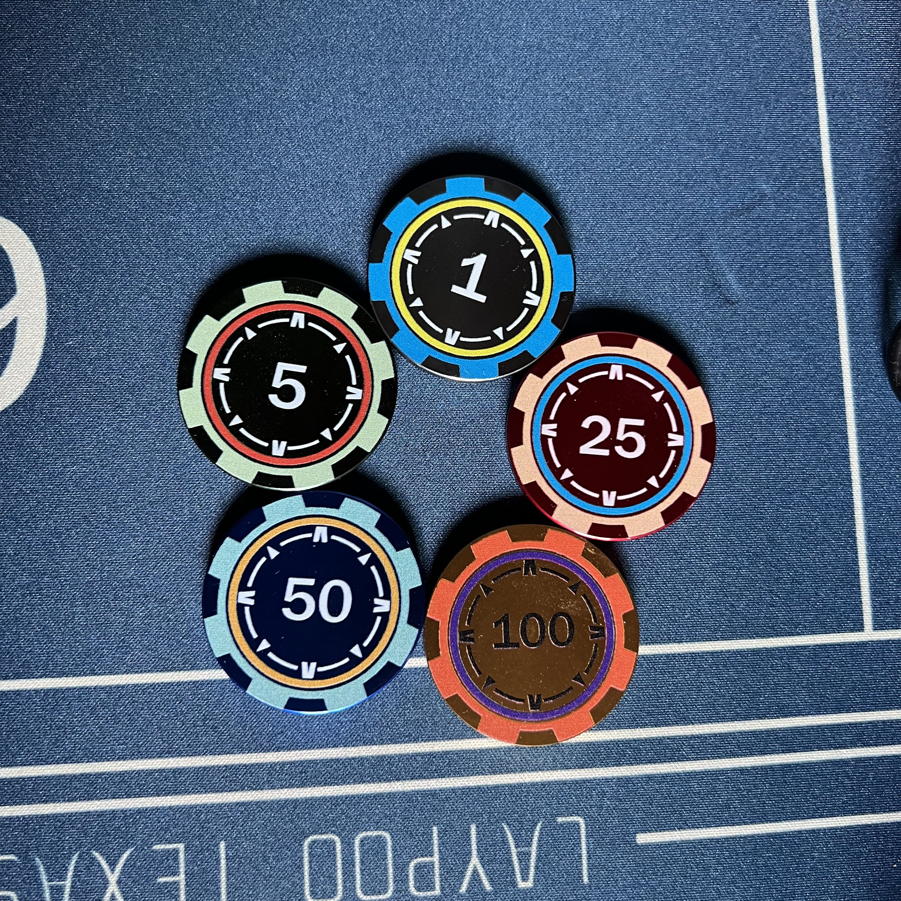 Factory Direct Customizable Pure Metal Aluminum Poker Chips Design Fabrication Services Available