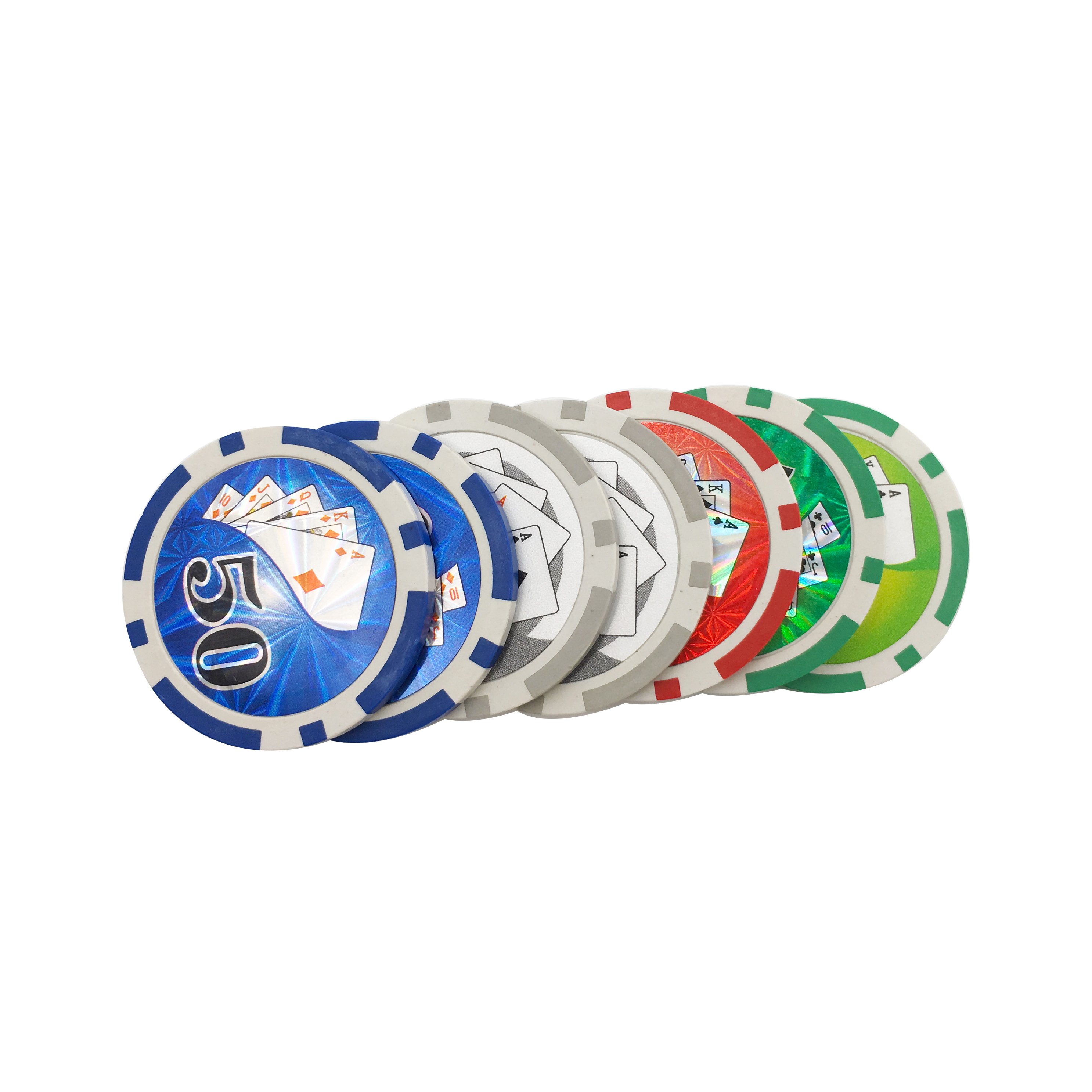 Plain full color poker chips without any logo or print cheap poker chips for playing card