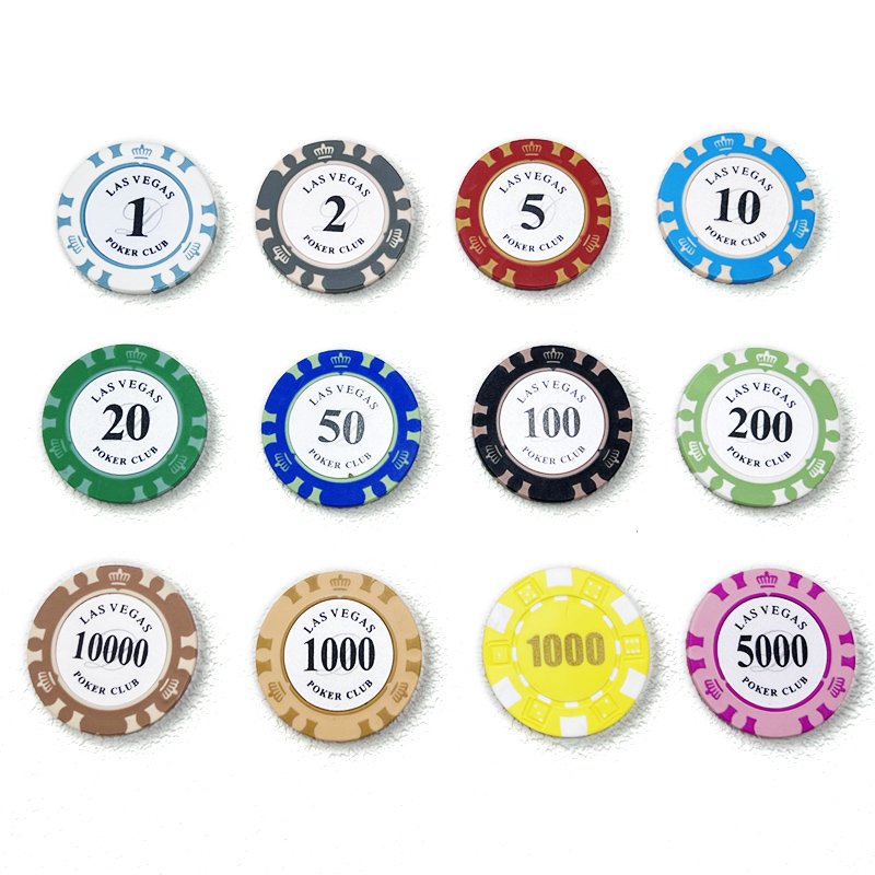 Hot-Selling Wholesale Oem Material Plastic Abs Casino Games Ept Poker Chips Ceramic Golf Texas Hold Em Poker Chip Set