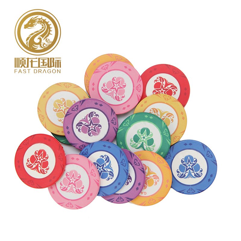 10g Ceramic Chips Print Custom Casino Table Games for Gambling